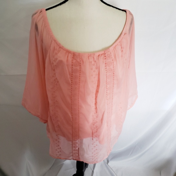 low cut peasant blouse